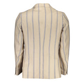 Gant Beige Linen Men Jacket